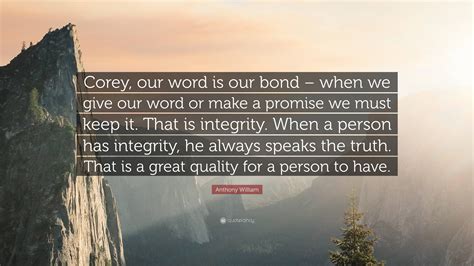Our word is our “Bond”. Let TC .